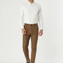 Allegra K Men's Dress Plaid Slim Fit Flat Front Business Pants With Pockets 72 Allegra K Men's Dress Plaid Slim Fit Flat Front Business Pants With Pockets