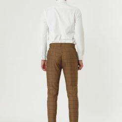 Allegra K Men's Dress Plaid Slim Fit Flat Front Business Pants With Pockets 74 Allegra K Men's Dress Plaid Slim Fit Flat Front Business Pants With Pockets