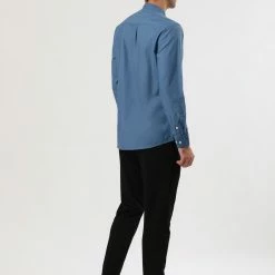 Allegra K Men Banded Collar Shirt Washed Cotton Long Sleeve Casual Button Down Shirts 72 Allegra K Men Banded Collar Shirt Washed Cotton Long Sleeve Casual Button Down Shirts