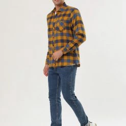 Allegra K Men's Check Shirts Long Sleeve Button Down Casual Western Plaid Shirt 79 Allegra K Men's Check Shirts Long Sleeve Button Down Casual Western Plaid Shirt