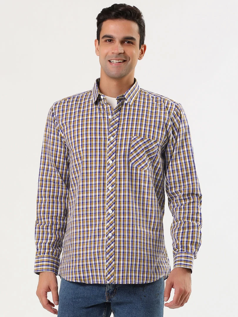 Allegra K Men's Check Shirts Long Sleeve Button Down Casual Western Plaid Shirt 41 Allegra K Men's Check Shirts Long Sleeve Button Down Casual Western Plaid Shirt