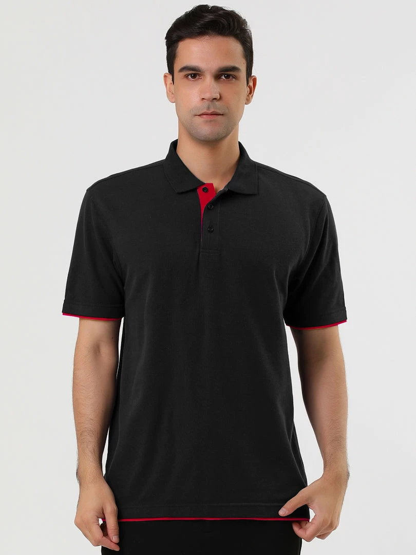 Allegra K Tops Men Summer Golf Shirt Contrast Color Short Sleeves Regular Fit Polo 35 Allegra K Tops Men Summer Golf Shirt Contrast Color Short Sleeves Regular Fit Polo