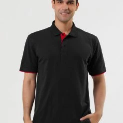 Allegra K Tops Men Summer Golf Shirt Contrast Color Short Sleeves Regular Fit Polo 96 Allegra K Tops Men Summer Golf Shirt Contrast Color Short Sleeves Regular Fit Polo