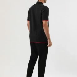 Allegra K Tops Men Summer Golf Shirt Contrast Color Short Sleeves Regular Fit Polo 98 Allegra K Tops Men Summer Golf Shirt Contrast Color Short Sleeves Regular Fit Polo