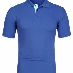 Allegra K Tops Men Summer Golf Shirt Contrast Color Short Sleeves Regular Fit Polo 88 Allegra K Tops Men Summer Golf Shirt Contrast Color Short Sleeves Regular Fit Polo