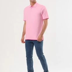 Allegra K Tops Men Summer Golf Shirt Contrast Color Short Sleeves Regular Fit Polo 79 Allegra K Tops Men Summer Golf Shirt Contrast Color Short Sleeves Regular Fit Polo