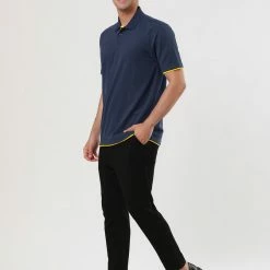 Allegra K Tops Men Summer Golf Shirt Contrast Color Short Sleeves Regular Fit Polo 67 Allegra K Tops Men Summer Golf Shirt Contrast Color Short Sleeves Regular Fit Polo