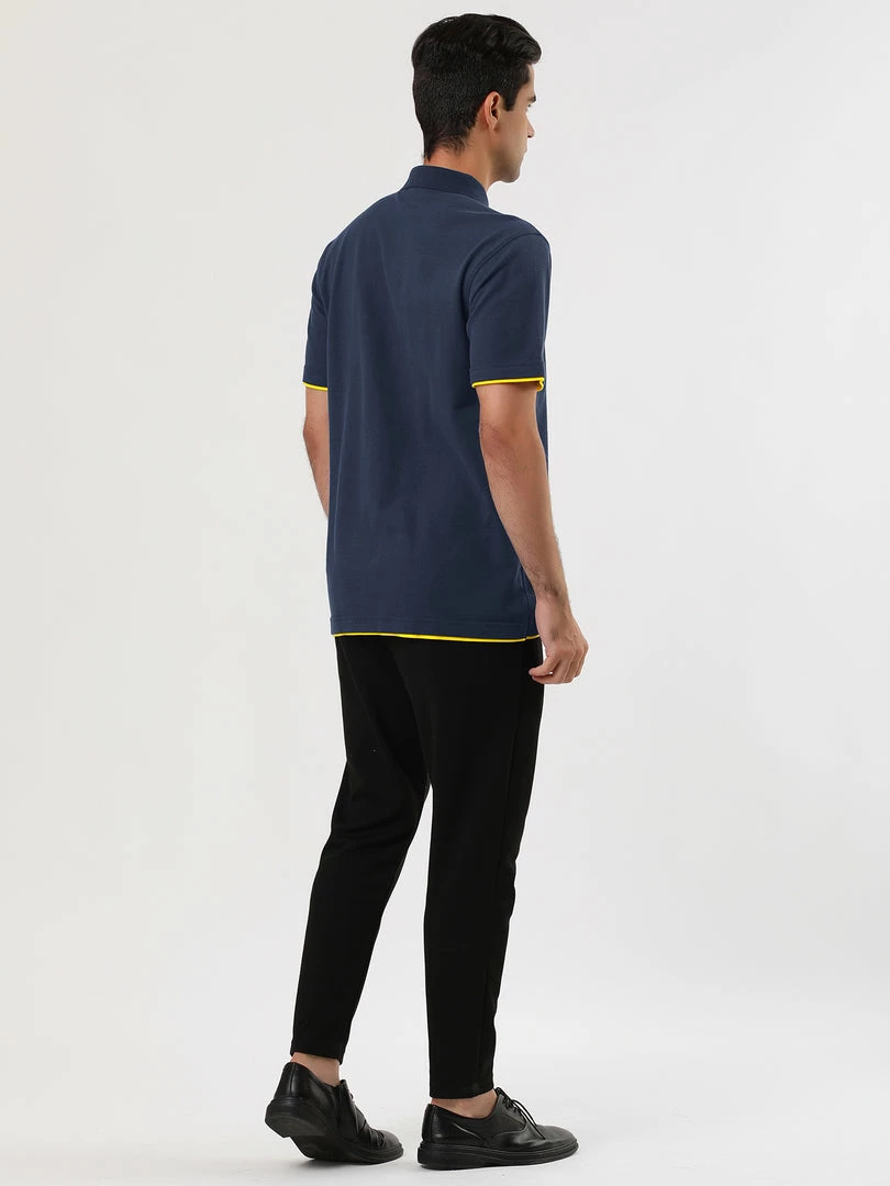 Allegra K Tops Men Summer Golf Shirt Contrast Color Short Sleeves Regular Fit Polo 8 Allegra K Tops Men Summer Golf Shirt Contrast Color Short Sleeves Regular Fit Polo