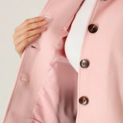 Allegra K Women's Turn Down Collar Long Sleeve Single Breasted Outwear Winter Pea Coat 15 Allegra K Women's Turn Down Collar Long Sleeve Single Breasted Outwear Winter Pea Coat