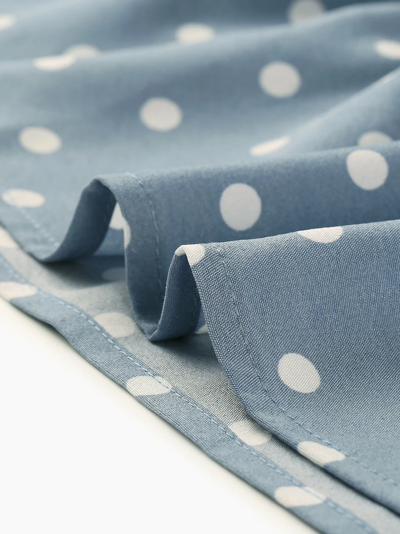 Allegra K Women's Dots Print Square Neck Ruffle Hem Short Sleeve Above Knee Casual Dress 15 Allegra K Women's Dots Print Square Neck Ruffle Hem Short Sleeve Above Knee Casual Dress