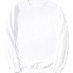 Allegra K Men's Casual Basic Regular Fit Long Sleeve Solid Color Round Neck Pullover Sweatshirt