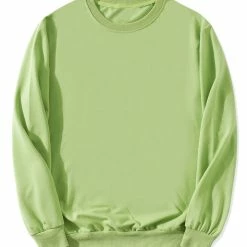 Allegra K Men's Casual Basic Regular Fit Long Sleeve Solid Color Round Neck Pullover Sweatshirt