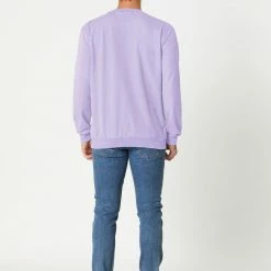 Allegra K Men's Casual Basic Regular Fit Long Sleeve Solid Color Round Neck Pullover Sweatshirt