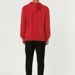 Allegra K Men's Hoodie Sweatshirt Long Sleeves Soild Drawstring Pullover With Pocket Coats & Outerwear