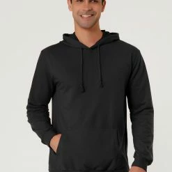Allegra K Men's Hoodie Sweatshirt Long Sleeves Soild Drawstring Pullover With Pocket Coats & Outerwear