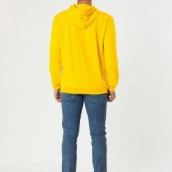 Allegra K Men's Hoodie Sweatshirt Long Sleeves Soild Drawstring Pullover With Pocket Coats & Outerwear