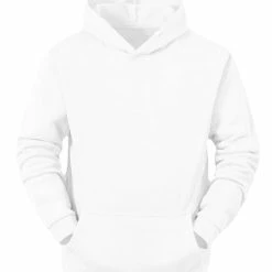 Allegra K Men's Plush Lined Pullover Hoodie Solid Long Sleeves Hooded Sweatshirts With Pocket