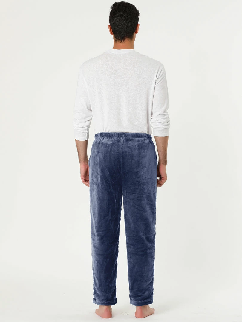 Allegra K Men's Winter Fuzzy Pajama Pants Drawstring Nightwear Home Lounge Pants 8 Allegra K Men's Winter Fuzzy Pajama Pants Drawstring Nightwear Home Lounge Pants