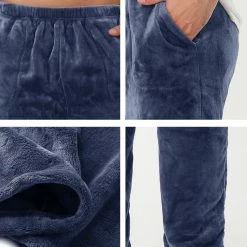 Allegra K Men's Winter Fuzzy Pajama Pants Drawstring Nightwear Home Lounge Pants 27 Allegra K Men's Winter Fuzzy Pajama Pants Drawstring Nightwear Home Lounge Pants