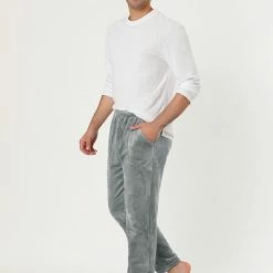 Allegra K Men's Winter Fuzzy Pajama Pants Drawstring Nightwear Home Lounge Pants 37 Allegra K Men's Winter Fuzzy Pajama Pants Drawstring Nightwear Home Lounge Pants