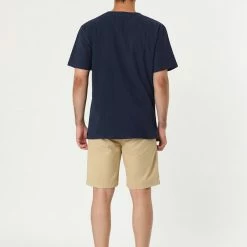 Allegra K Men's Summer Linen Henley Shirt Button Down Short Sleeves Casual Shirts