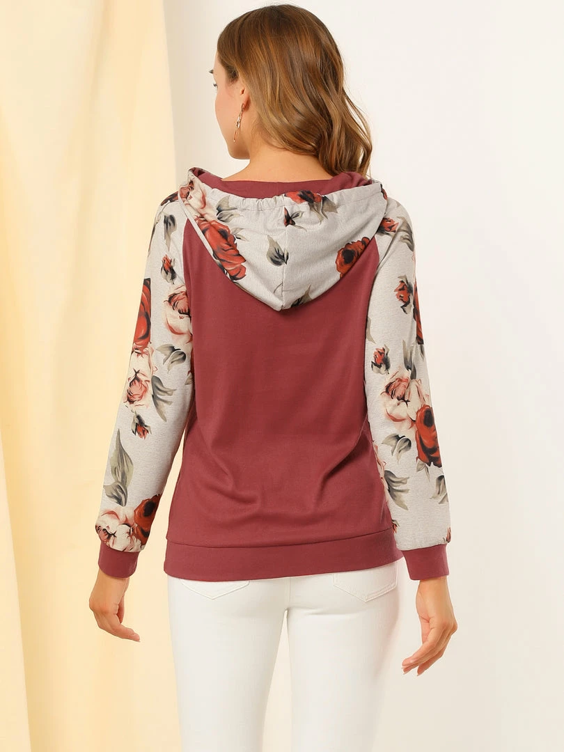 Allegra K Women's Drawstring Pockets Hood Blouse 8 Allegra K Women's Drawstring Pockets Hood Blouse