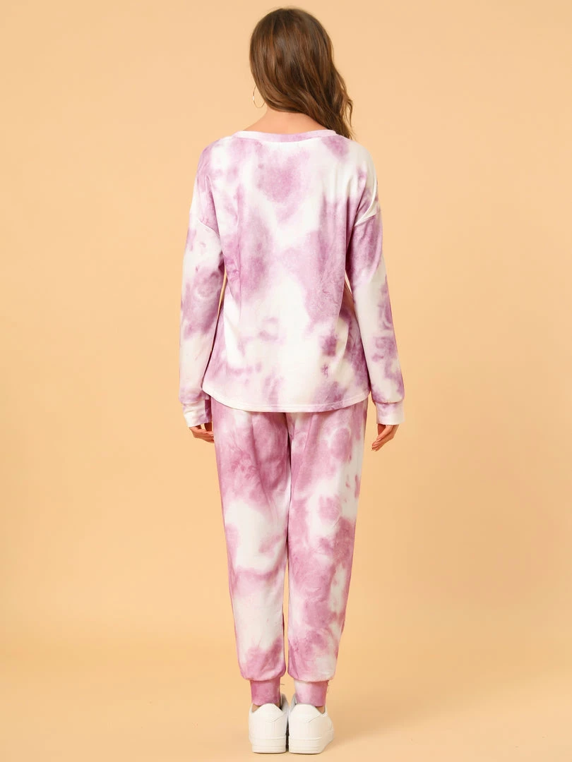 Allegra K Women's Casual 2 Piece Outfits Long Sleeve Long Pant Loungewear Sweatsuits Pjs Sets 8 Allegra K Women's Casual 2 Piece Outfits Long Sleeve Long Pant Loungewear Sweatsuits Pjs Sets