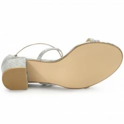 Allegra K Shoes Women's Glitter Crisscross Strap Chunky Heels Sandals 42 Allegra K Shoes Women's Glitter Crisscross Strap Chunky Heels Sandals