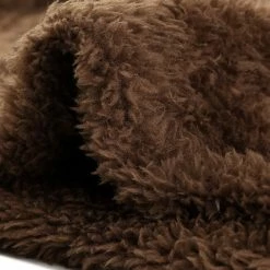 Allegra K Womens Autumn Winter Pullover Notch Lapel Faux Fur Fluffy Sweatshirt