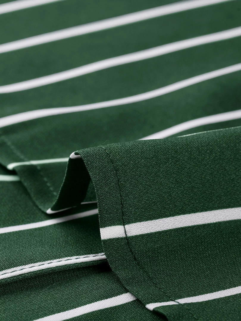 Allegra K Retro Striped Button Up Short Sleeve Tie Front Crop Shirt Women 45 Allegra K Retro Striped Button Up Short Sleeve Tie Front Crop Shirt Women