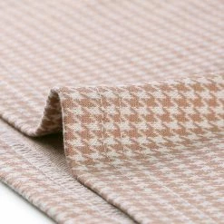 Allegra K Women's Work Office 3/4 Sleeve Boat Neck Houndstooth Top Blouse