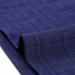 Allegra K Women's Work Office 3/4 Sleeve Boat Neck Houndstooth Top Blouse