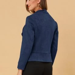 Allegra K Women's Faux Suede Jacket Open Front Lapel Draped Outwear Cardigan 50 Allegra K Women's Faux Suede Jacket Open Front Lapel Draped Outwear Cardigan