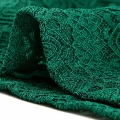 Allegra K Women's Ruffle Neck Keyhole Back Sleeveless Floral Lace Peplum Top