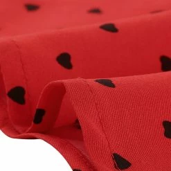 Allegra K Peter Pan Collar Contrast Polka Dot Dress Women