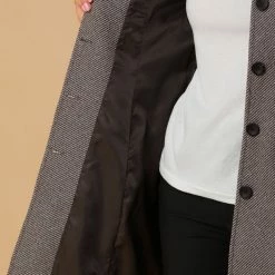 Allegra K Women's Peter Pan Collar Single Breasted Overcoat Winter Long Coat 75 Allegra K Women's Peter Pan Collar Single Breasted Overcoat Winter Long Coat