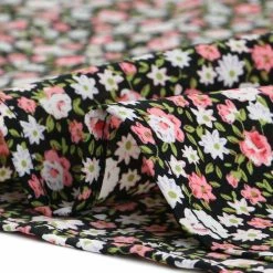 Allegra K Women's Ruffled Short Sleeve Elastic Waist A-Line Flowy Floral Mini Dress