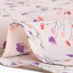 Allegra K Women's Pleated V-neck Long Sleeve Floral Faux Pocket Shirt Blouse