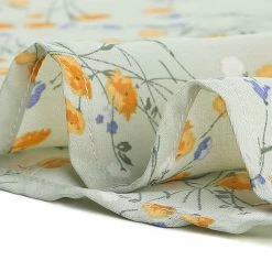 Allegra K Women's Pleated V-neck Long Sleeve Floral Faux Pocket Shirt Blouse