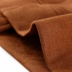 Allegra K Faux Suede Short Jacket With Revere Collar Clothing