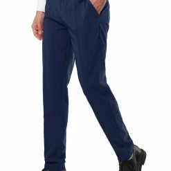 Allegra K Men's Dress Business Pants Classic Fit Flat Front Suit Trousers