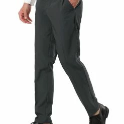 Allegra K Men's Dress Business Pants Classic Fit Flat Front Suit Trousers