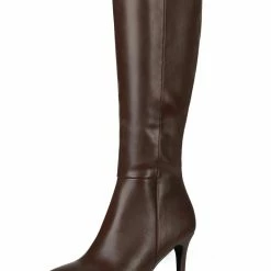 Allegra K Shoes Women's Pointed Toe Side Zipper Stiletto Heel Knee High Boots 28 Allegra K Shoes Women's Pointed Toe Side Zipper Stiletto Heel Knee High Boots