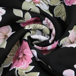 Allegra K Women's Floral Print Bow Tie Neck 3/4 Sleeve Layered Mini Dress 33 Allegra K Women's Floral Print Bow Tie Neck 3/4 Sleeve Layered Mini Dress