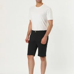 Allegra K Men's Summer Slim Fit Shorts Flat Front Walk Chino Shorts Pants