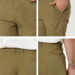 Allegra K Men's Summer Slim Fit Shorts Flat Front Walk Chino Shorts Pants