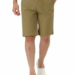 Allegra K Men's Summer Slim Fit Shorts Flat Front Walk Chino Shorts Pants