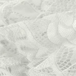 Allegra K Women's Elegant Ruffle Collar Crop Cardigan Sheer Floral Lace Shrug Tops