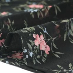 Allegra K Floral Lace-up V-neck Flouncing Sleeve Chiffon Dress Clothing 155 Allegra K Floral Lace-up V-neck Flouncing Sleeve Chiffon Dress Clothing