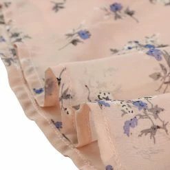 Allegra K Floral Lace-up V-neck Flouncing Sleeve Chiffon Dress Clothing 138 Allegra K Floral Lace-up V-neck Flouncing Sleeve Chiffon Dress Clothing